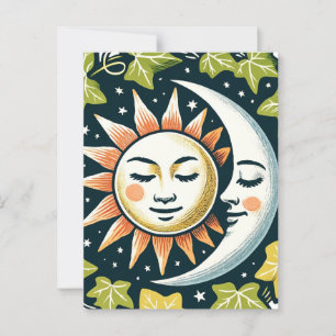 Sun und Moon Ivy Postkarte