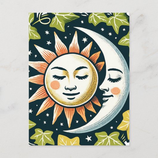 Sun und Moon Ivy Postkarte (Vorderseite)