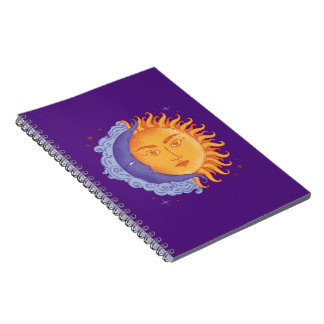 Sun- und Moon-Notebook Notizblock