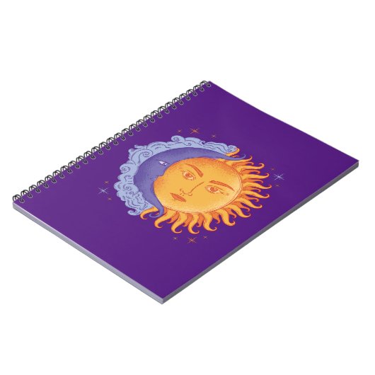 Sun- und Moon-Notebook Notizblock (Linke Seite)