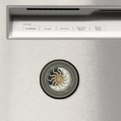 Sun und Moon Pagan Wheel Magnet (In Situ (Geschirrspüler))