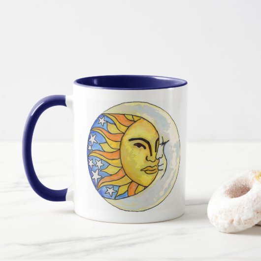 Sun und Moon Tasse 2 (Mit Donut)