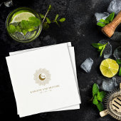 Sun und Moon Timeless Wedding Cocktail Napkins Serviette