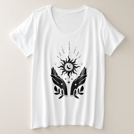 Sun und Moon Vibes T - Shirt öffnen (Design vorne)
