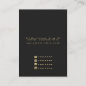 Sun und Moon Witchy Stud Earring Display Card Visitenkarte (Rückseite)