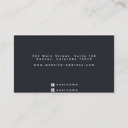 Sun und Moon Witchy Stud Earring Display Visitenkarte (Rückseite)