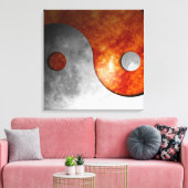 Sun und Moon Yin Yang Leinwanddruck (Insitu (Wohnzimmer))
