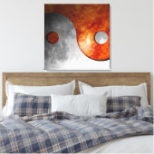 Sun und Moon Yin Yang Leinwanddruck (Insitu (Schlafzimmer))