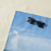 Sun- und Spaß-Familien-Ferien-Palme-Sand-Himmel Strandtuch (Beispiel)