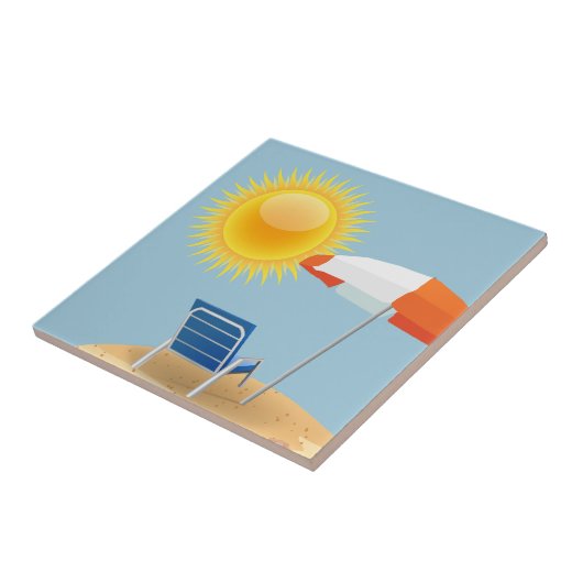Sun und Strandschirm Fliese (Seite)