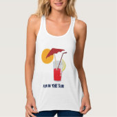 Sun und Summer Drinks Fun Beach Tshirt (Vorderseite)