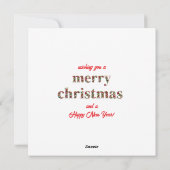 Sun und Surf Koala Weihnachtsmannmütze Feiertagskarte (Rückseite)