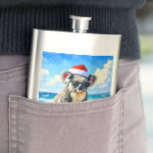 Sun und Surf Koala Weihnachtsmannmütze Flachmann (Beispiel)