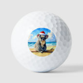 Sun und Surf Koala Weihnachtsmannmütze Golfball (Vorderseite)