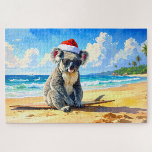 Sun und Surf Koala Weihnachtsmannmütze Puzzle