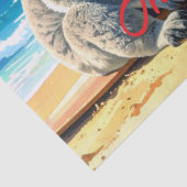 Sun und Surf Koala Weihnachtsmannmütze Seidenpapier (Detail)