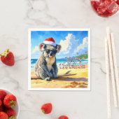 Sun und Surf Koala Weihnachtsmannmütze Serviette (Beispiel)