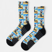 Sun und Surf Koala Weihnachtsmannmütze Socken (Links)