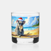 Sun und Surf Koala Weihnachtsmannmütze Whiskyglas (Rückseite)