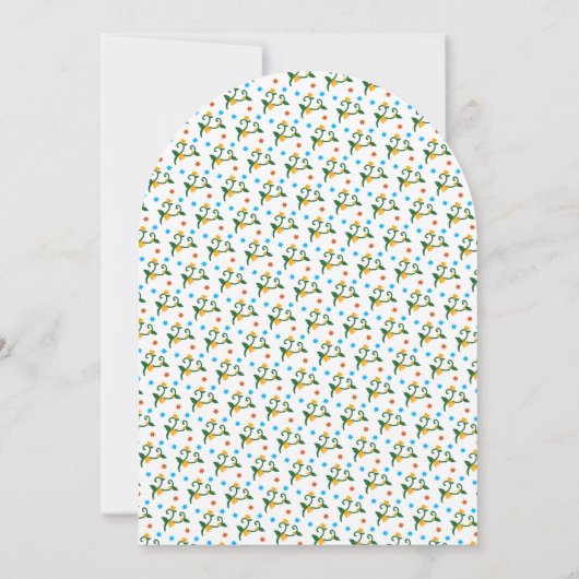 Sun und Vines Boho Arch Whimsical Dusche Einladung (Rückseite)