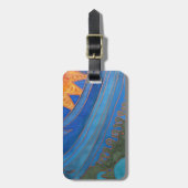 Sun und Wellen Gepäckanhänger (Vorderseite vertikal)