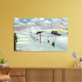 Sun Valley, ID - Sägezahnnts. Reiten Ski Leinwanddruck (Insitu (Wohnzimmer))