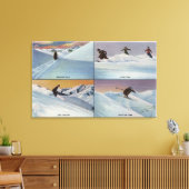 Sun Valley, ID - Ski Leinwanddruck (Insitu (Wohnzimmer))