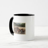 Sun Valley, ID - Wild Horse Roundup Tasse (Vorderseite Links)