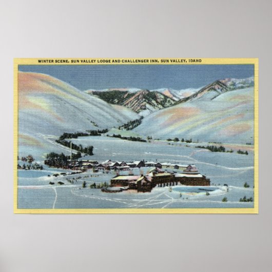 Sun Valley, ID - Winter Szene, Sun Valley Poster (Vorne)