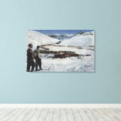 Sun Valley, ID - Winterlandschaft im Sun Valley Leinwanddruck (Insitu (Holzboden))