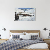 Sun Valley, ID - Winterlandschaft im Sun Valley Leinwanddruck (Insitu (Schlafzimmer))