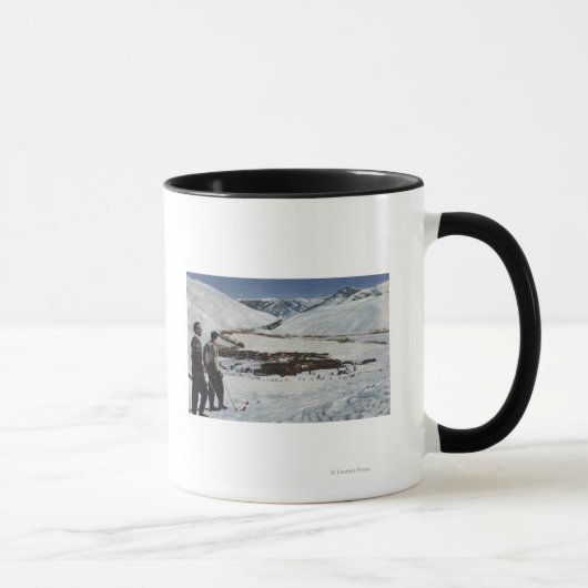 Sun Valley, ID - Winterlandschaft im Sun Valley Tasse (Rechts)