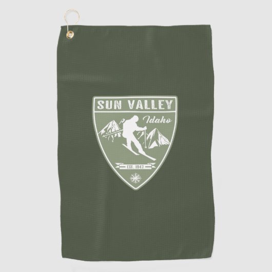 Sun Valley Idaho Golfhandtuch (Vorderseite)