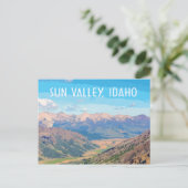 Sun Valley, Idaho, im Vintage-Stil Postkarte (Stehend Vorderseite)