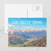 Sun Valley, Idaho, im Vintage-Stil Postkarte (Vorne/Hinten)