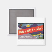 Sun Valley Idaho Magnet (Vorderseite/Rückseite)