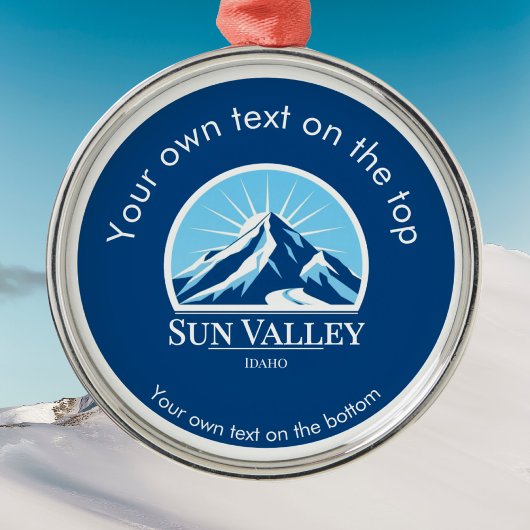 Sun Valley Idaho medal Ornament Aus Metall