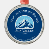 Sun Valley Idaho medal Ornament Aus Metall (Vorne)