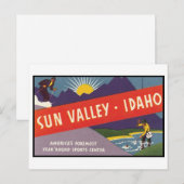 Sun Valley Idaho Postkarte (Vorne/Hinten)