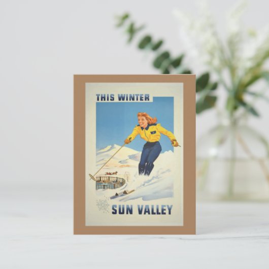 Sun Valley Idaho Postkarte (Stehend Vorderseite)