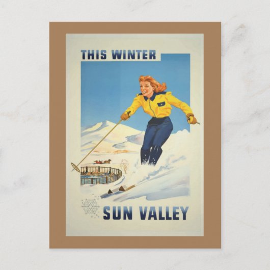 Sun Valley Idaho Postkarte (Vorderseite)