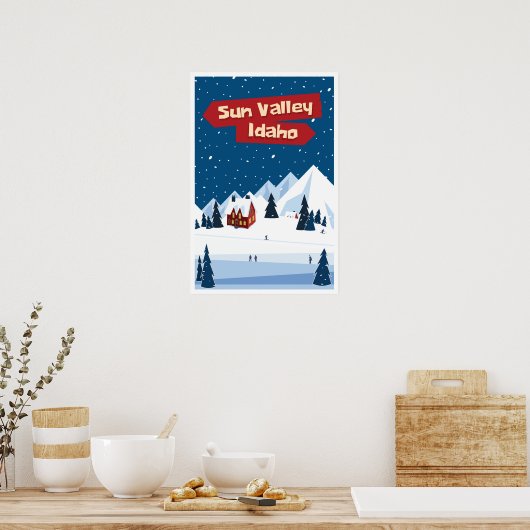 Sun Valley, Idaho, Ski Poster (Küche)