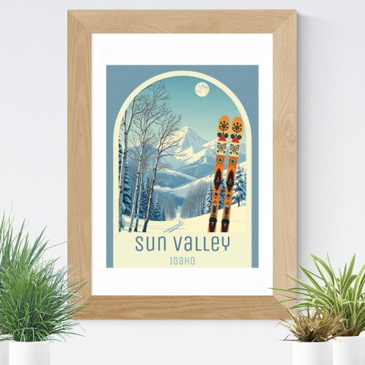 Sun Valley Idaho ski resort Poster