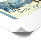 Sun Valley Idaho ski resort  Poster (Ecke)