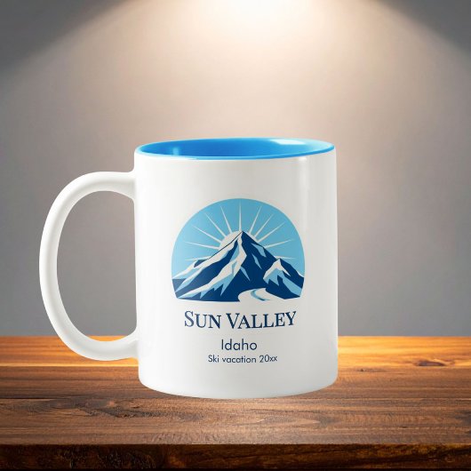 Sun Valley Idaho ski resort souvenir Zweifarbige Tasse