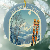 Sun Valley Idaho ski souvenir Keramik Ornament