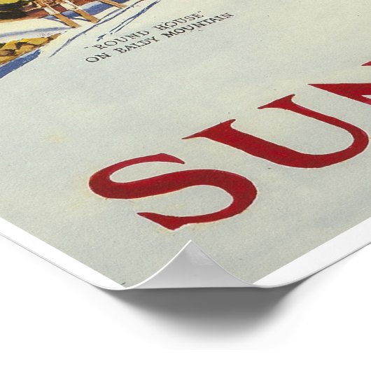 Sun Valley, Idaho, Skipposter Poster (Ecke)