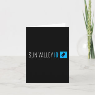 Sun Valley Idaho Snowboard Box Type Karte