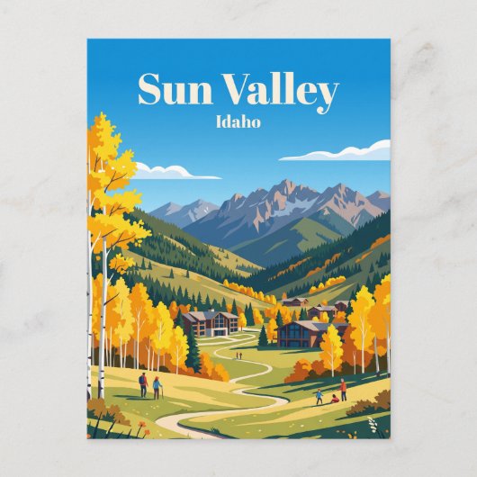 Sun Valley, Idaho, USA Postkarte (Vorderseite)