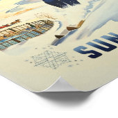 Sun Valley Idaho USA Skifahren Poster (Ecke)